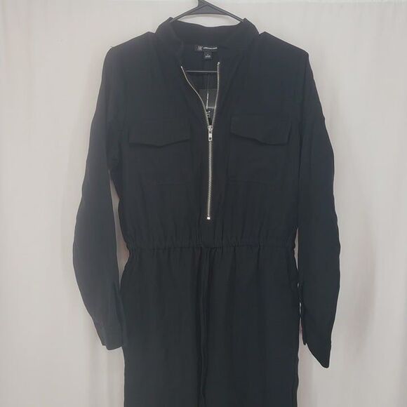 INC International Concepts Pants - INC International Concepts Utility Jump Suit Size 8 Deep Black (AR)